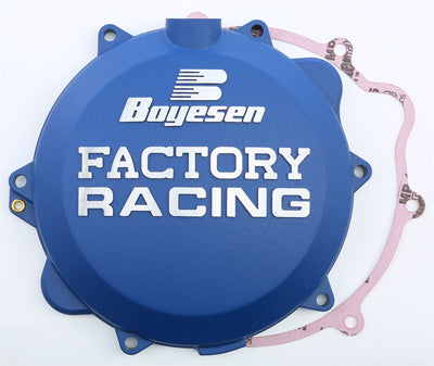 BOYESEN 2014-2016 HUSQVARNA TE 300 FACTORY RACING CLUTCH COVER (BLUE) CC-42AL