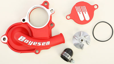 BOYESEN Waterpump Cover & Impeller Kit Red PART NUMBER WPK-26AR