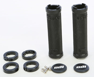 ODI RUFFIAN LOCK-ON GRIPS NO FLANGE (BLACK/BLACK) PART# L31RFB-B