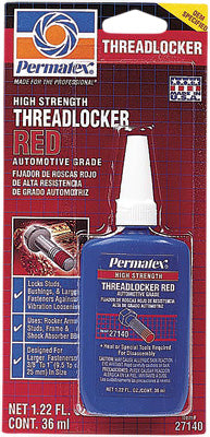 PERMATEX HIGH STRENGTH THREADLOCKER RED 36 ML PART# 27140