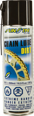 SUNSTAR CHAIN LUBE DIRT 500ML PART# SSLUBE-500MX