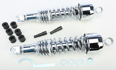 EMGO CLASSIC SHOCKS W/CLEVIS MOUNT CHROME 340 MM PART# 17-05534 NEW