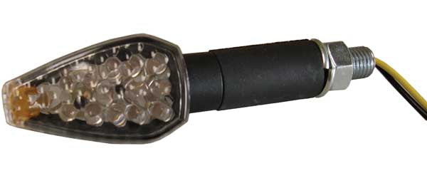 DMP NEW ARROW 9 LED MARKER LIGHTS CARBON LONG W/SMOKE LENS PART# 900-0085 NEW