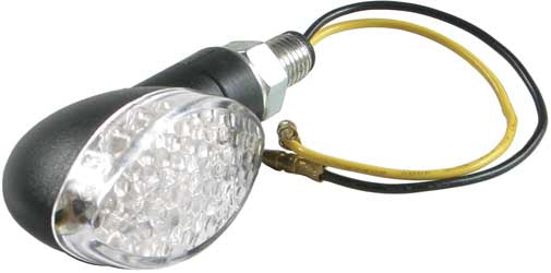 DMP MID OVAL 8 LED MARKER LIGHTS BLACK W/SMOKE LENS PART# 900-0092 NEW