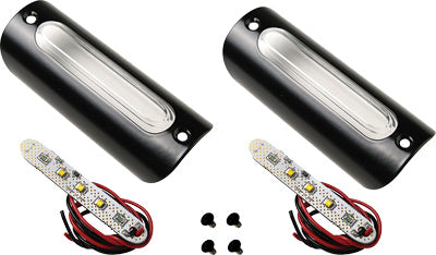 CIRIUS LED LIGHTS GLOSS BLACK W/WHITE LED 1.25X3.75BW