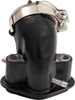 OUTSIDE GY6 4-STROKE INTAKE MANIFOLD 27MM 50CC DOUBLE VACUUM PORT PART# 05-0217-