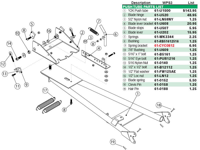 CYCLE COUNTRY 1/2"X1/2" BOLT PUR1110