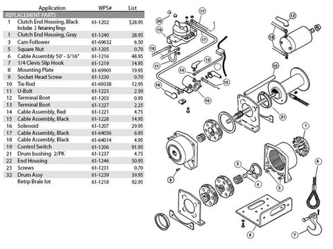 WARN CONTROL SWITCH PART# 36015 NEW