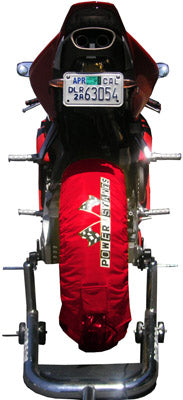 PSR POWERSTANDS TIRE WARMERS RED PART# TW-SBK-RED NEW
