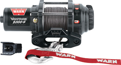 WARN VANTAGE 2000-S WINCH W/SYNTHETIC ROPE PART# 89021