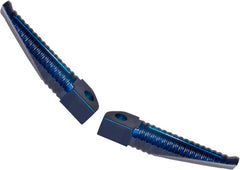 YANA SHIKI BILLET ALUMINUM FOOTPEGS (BLUE ANODIZED) PART# A4342BU NEW