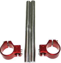 YANA SHIKI CLIP-ON HANDLEBARS RED 48MM CL048R