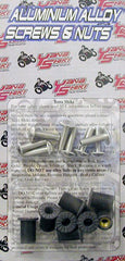 YANA SHIKI W/S BOLT KIT SILVER PART# YNSKWS1120 NEW