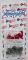 YANA SHIKI W/S BOLT KIT RED PART# YNSKWS1122 NEW
