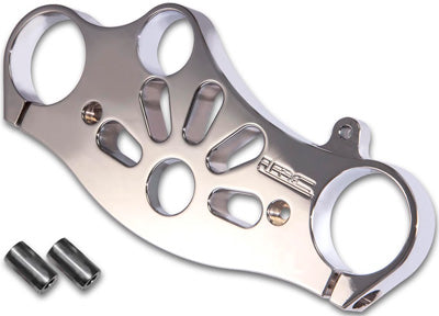 YANA SHIKI TOP CLAMP LRC CHROME YAM R1 04-06 PART# CA3286LRC NEW