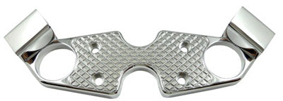 YANA SHIKI TOP CLAMP DIAMOND CUT POLISHEDSUZ GSX1300R 99-12 PART# A4268 NEW
