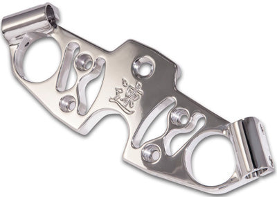 YANA SHIKI TOP CLAMP POLISHED SKELETON SUZ GSX1300R 99-12 PART# A4267 NEW