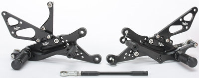 YANA SHIKI BILLET REAR SET BLACK PART# VRD1302 NEW