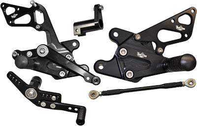 VOODOO 2008-2016 Honda CBR1000RR BILLET REAR SET BLACK VRD1307