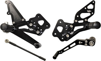 YANA SHIKI BILLET REAR SET BLACK PART# VRD1309 NEW