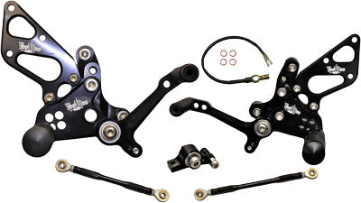 YANA SHIKI BILLET REAR SET BLACK PART# VRD1314 NEW