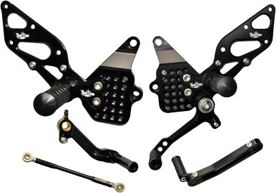 YANA SHIKI BILLET REAR SET BLACK PART# VRD1315 NEW