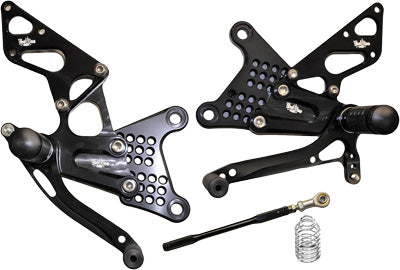 YANA SHIKI BILLET REAR SET BLACK PART# VRD1317 NEW