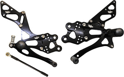 YANA SHIKI BILLET REAR SET BLACK PART# VRD1318 NEW