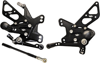 VOODOO 2011-2015 Kawasaki ZX1000 Ninja ZX-10R BILLET REAR SET BLACK VRD1321