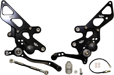 YANA SHIKI BILLET REAR SET BLACK PART# VRD1322 NEW