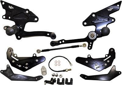 YANA SHIKI BILLET REAR SET BLACK PART# VRD1332 NEW
