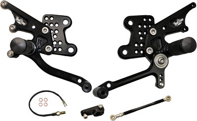 YANA SHIKI BILLET REAR SET BLACK PART# VRD1336 NEW