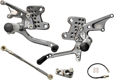 YANA SHIKI BILLET REAR SET CHROME PART# VRDC1336 NEW
