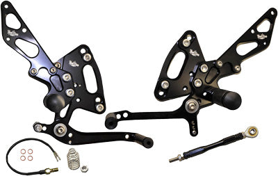 YANA SHIKI BILLET REAR SET BLACK PART# VRD1338 NEW