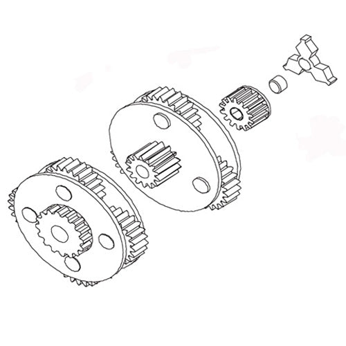 SPI-SPORT PART REPLACEMENT GEAR KIT FOR 6212002 WINCH AC-12002K