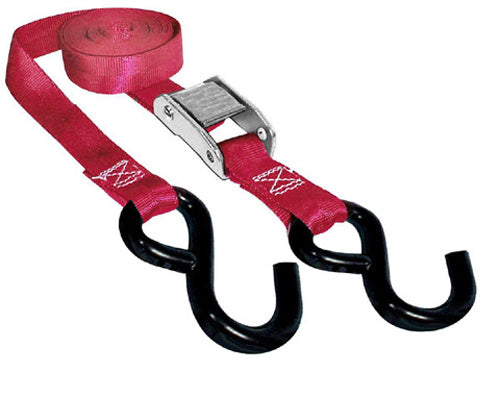 SPI-SPORT PART 12-140-1 TIE DOWN STRAPS 1" X 66" 2000 LB. RED
