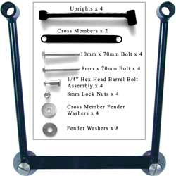 WILLIE MAX UNIVERSAL HARD MOUNT KIT(PAIR) WILLIE & MAX PART# 58633-00