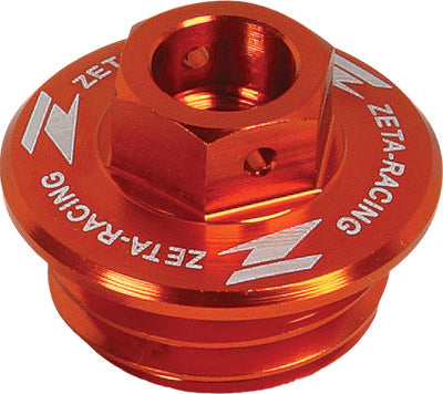 ZETA OIL FILLER PLUG (ORANGE) PART# ZE89-2416 NEW