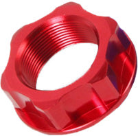 ZETA STEERING STEM NUT & BOLT RED M24X32-P1.5 H10 PART NUMBER ZE58-2253