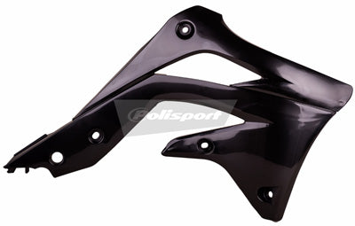 POLISPORT RADIATOR SCOOPS BLACK KX450F 12 PART# 8415900003 NEW