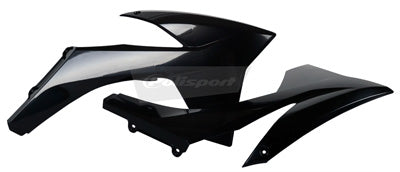POLISPORT PR/RAD SHROUDS BLK KTM PART# 8428600002 NEW