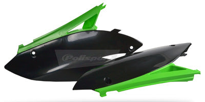 POLISPORT SIDE PANELS GRN/BLK PART# 8604800003 NEW