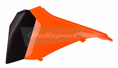 POLISPORT AIR FILTER BOX COVER KTM ORANGE/BLACK PART# 8449700001 NEW