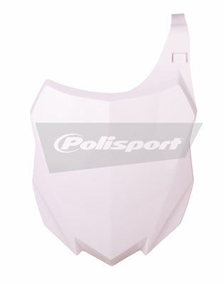 POLISPORT FRONT PLATE KX250/450F WHT PART# 8659200002 NEW