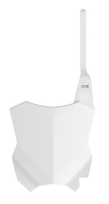 POLISPORT FRONT NUMBER PLATE (WHITE) 8665900002