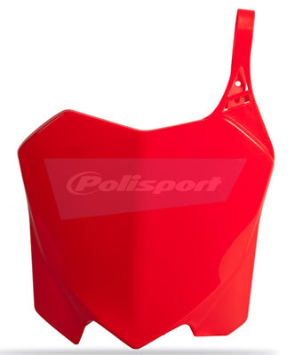 POLISPORT NUMBER PLATE RED HON PART# 8656700003 NEW