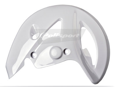 POLISPORT FRT DISC PROTECTOR WHT KX125/250 03-04 PART# 8375100002 NEW