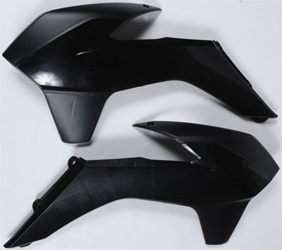 POLISPORT RADIATOR SHROUDS SX/XC/F BLK PART# 8416800003 NEW
