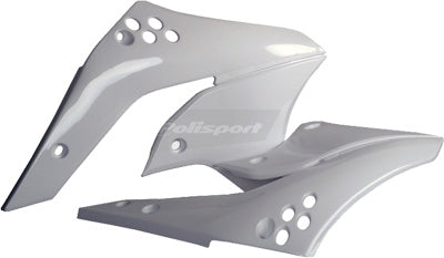 POLISPORT 2006-2008 KAWASAKI KX250F PR/RAD SHROUDS WHT KX250F '06- 08 8426200004