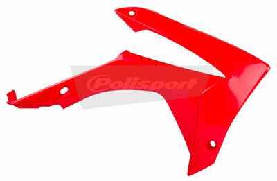POLISPORT RADIATOR SCOOP CRF250R/450R 2014 RED CR04 PART# 8417100004 NEW